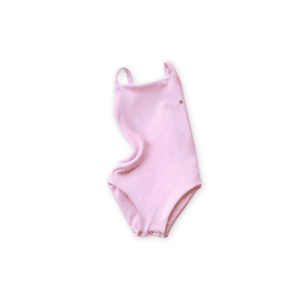 Blush Petal one-piece swimsuit on white background.